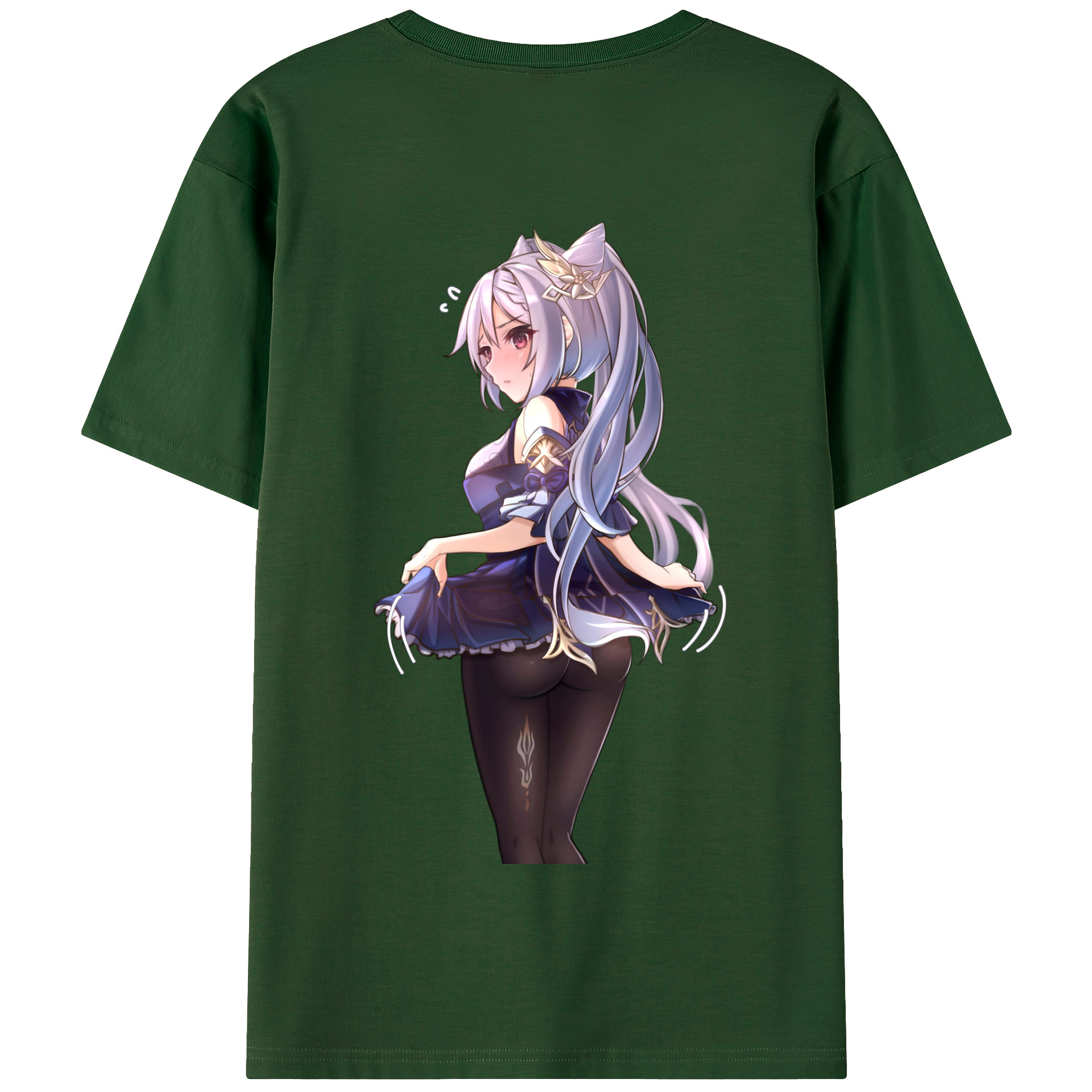 げんし神 刻晴 こくせい genshin Kokusei 綿100％半袖Tシャツ（背面プリント）